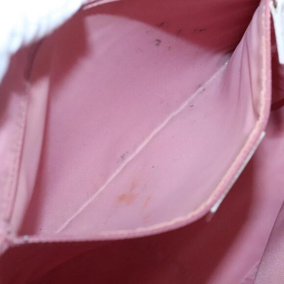 Christian Dior Trotter Canvas Tote Bag Pink Silver Auth - Picture 13 of 16